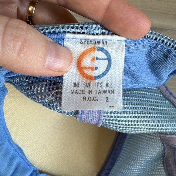 Vintage Sand Dollar St. Augustine Florida Trucker Hat Snapback Cap‎ Baby Blue - Picture 8 of 12